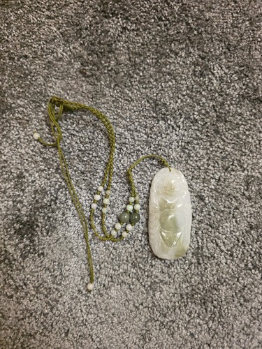 Jade buddha pendant - buddha,