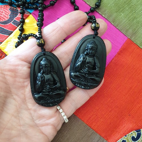 Thai buddha pendant necklace - buddha,