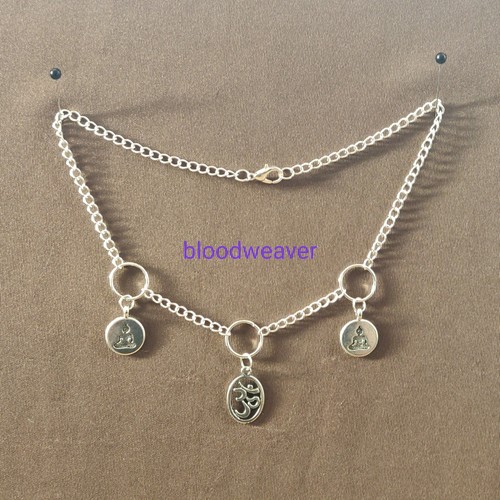 Buddha tibetan silver charm - buddha,