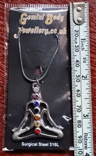 Chakra silver plated crystal - silver,