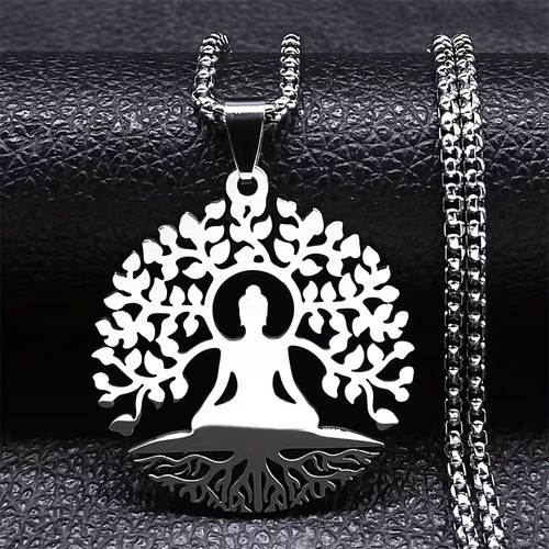 Stainless steel buddha tree - buddha, of
