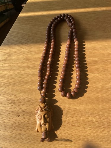 Buddha pray necklace buddhist - necklace,