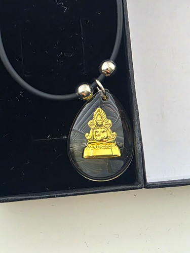 Black rubber cord necklace - cord,