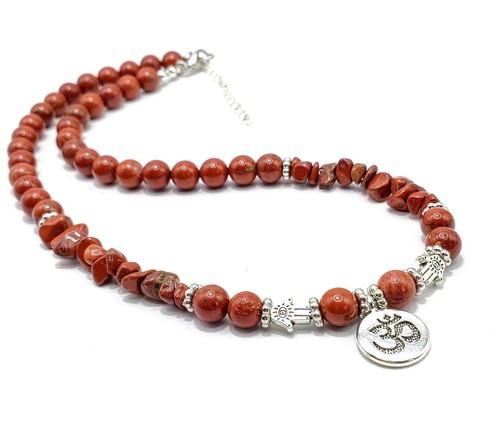 Buddha necklace red - buddha,