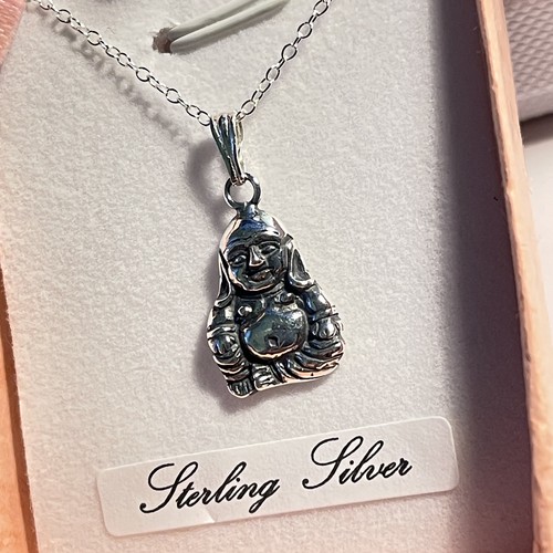 Buddha necklace sterling - necklace,
