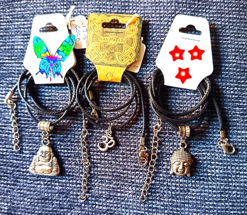 Tibetan silver pendants - 3,