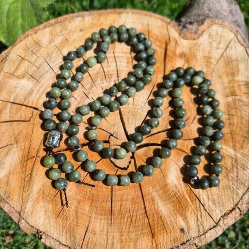 Nephrite jade 108 mala - nephrite,