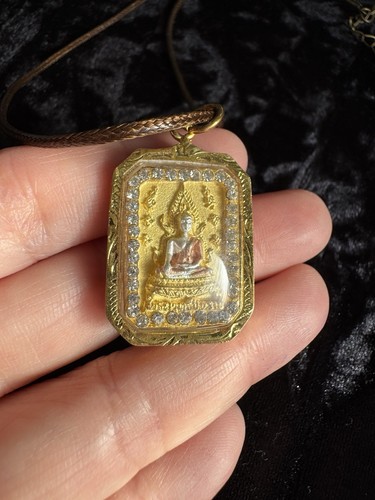 Golden thai buddha pendant - buddha,
