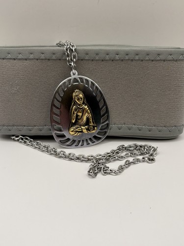 Pendant silver coloured chain - pendant,