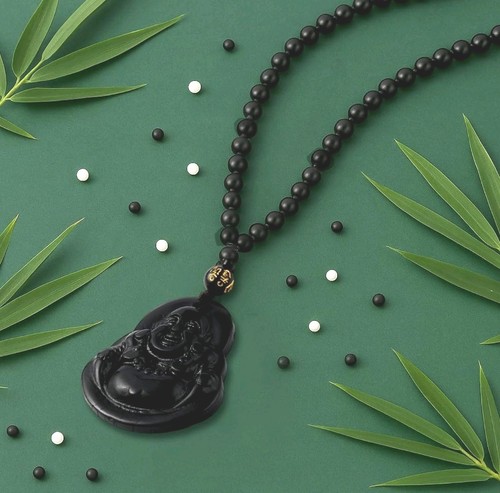 Black maitreya smiling - maitreya, buddha