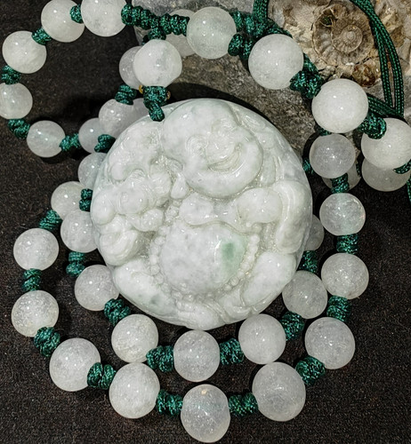 Buddha mutton jadeite - jadeite, carved