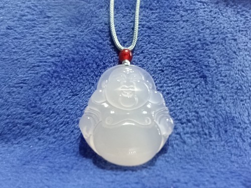 Solid white agate - solid, buddha