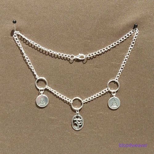 Buddha tibetan silver - om,