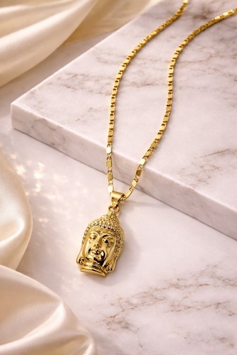 18ct gold filled buddha - gold,