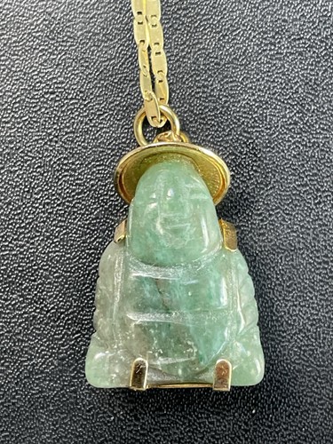 Jade buddha encased gold - buddha,