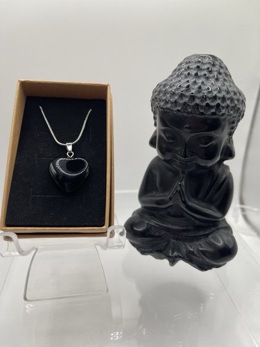 Large crystal obsidian - crystal, buddha