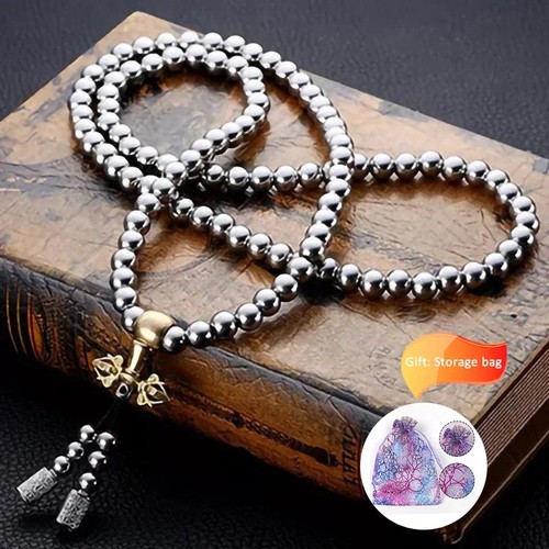 8mm steel chain buddha - 8mm, bead