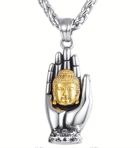 Buddha necklace men - buddha,