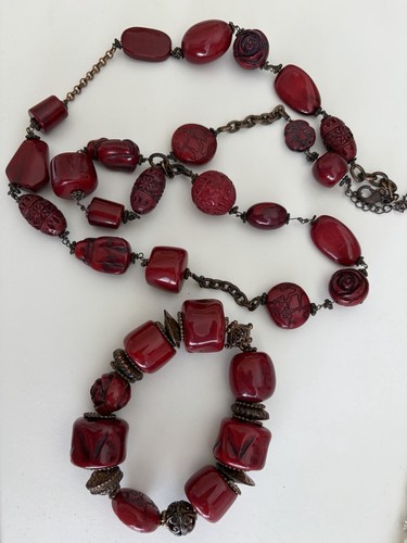 Vintage cherry red resin - vintage,